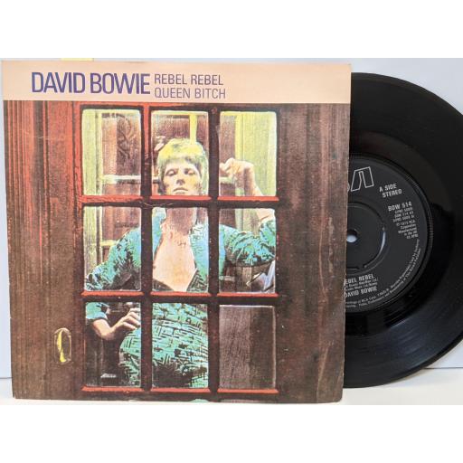 DAVID BOWIE Rebel Rebel, Queen Bitch 7" vinyl SINGLE. BOW514