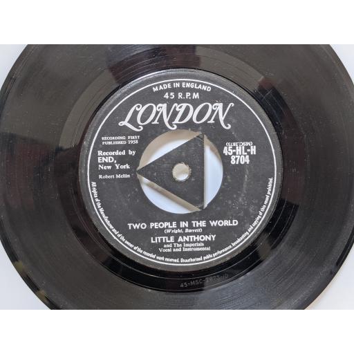 LITTLE ANTHONY Two people in the world, Tears on my pillow, 7" vinyl SINGLE. 45HLH8704