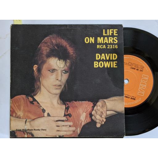 DAVID BOWIE Life on mars?, The man who sold the world, 7" vinyl SINGLE. RCA2316