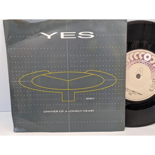 YES Owner of a lonely heart, our song, 7" vinyl SINGLE. B9817