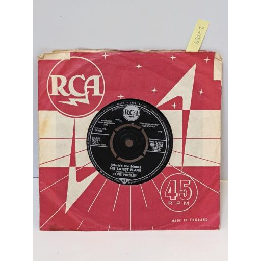 ELVIS PRESLEY (Marie's the name) his latest flame, Little sister, 7" vinyl SINGLE. 45RCA1258