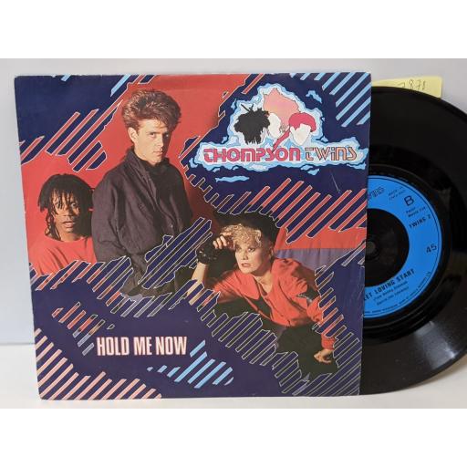 THOMPSON TWINS Hold me now, Let loving start, 7" vinyl SINGLE. TWINS2