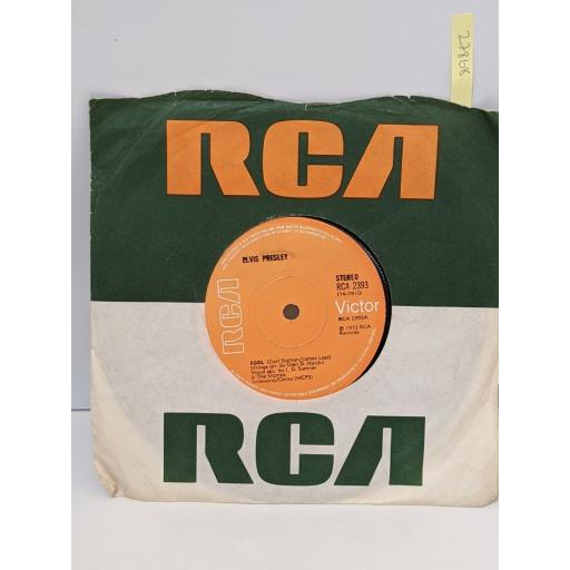 ELVIS PRESLEY Fool, Steamroller blues, 7" vinyl SINGLE. RCA2393