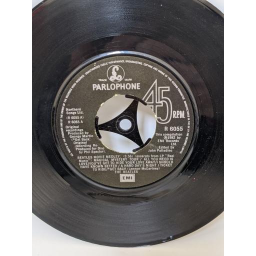 THE BEATLES Movie medley, 7" vinyl SINGLE. R6055