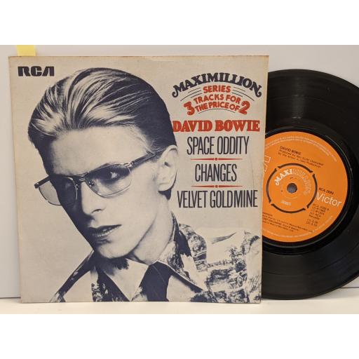 DAVID BOWIE Space oddity, Changes, Velvet goldmine, 7" vinyl SINGLE. RCA2593