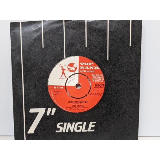 JOHN PEYTON Johnny remember me, There must be, 7" vinyl SINGLE. JAR577