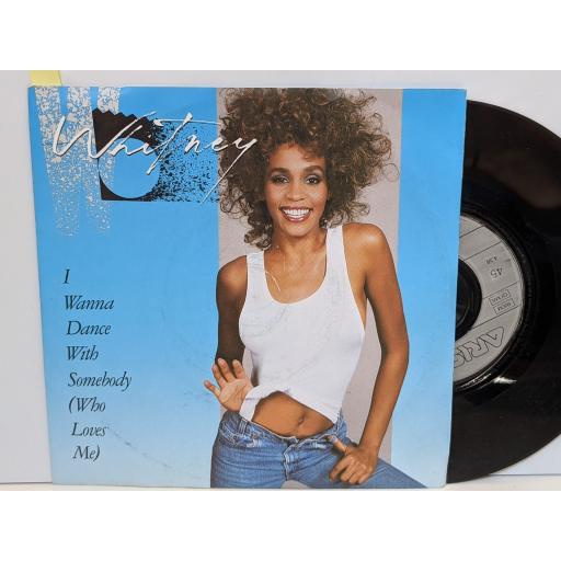 WHITNEY HOUSTON I wanna dance with somebody (who loves me), Moment of truth, 7" vinyl SINGLE. RIS1