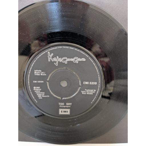 KAJAGOOGOO Too shy, (instrumental), 7" vinyl SINGLE. EMI5359