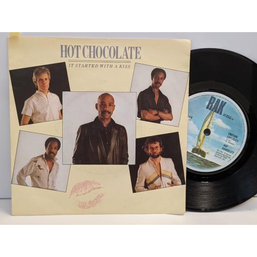 HOT CHOCOLATE It started with a kiss, Emotion explosion, 7" vinyl SINGLE. RAK344
