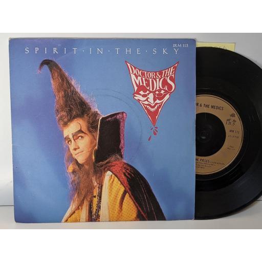 DR & THE MEDICS Spirit in the sky, Laughing at the pieces, 7" vinyl SINGLE. IRM113