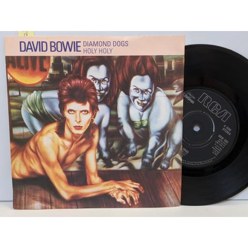 DAVID BOWIE Diamond Dogs, Holy Holy 7" vinyl SINGLE. BOW504
