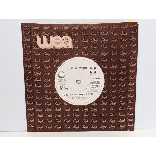 JOHN LENNON YOKO ONO (Just like) starting over Kiss kiss kiss, 7" vinyl SINGLE. K79186