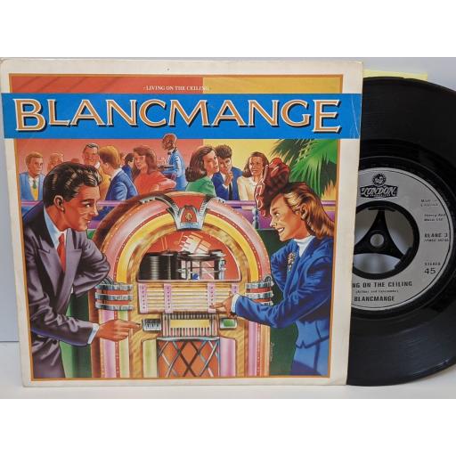 BLANCMANGE Living on the ceiling, Running thin, 7" vinyl SINGLE. BLANC3