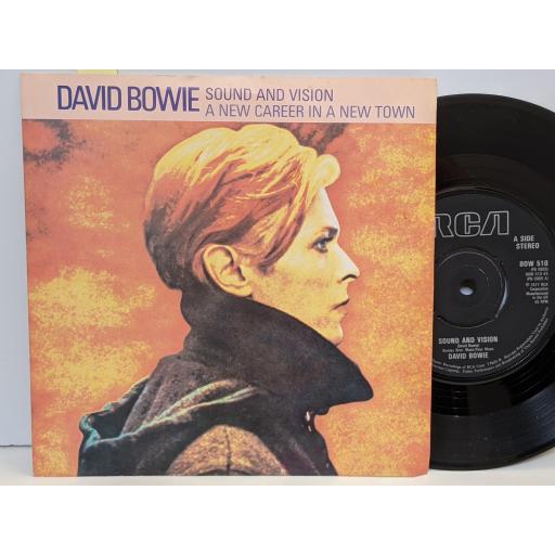 DAVID BOWIE Sound and vision, A new career in town 7" vinyl SINGLE. BOW510.