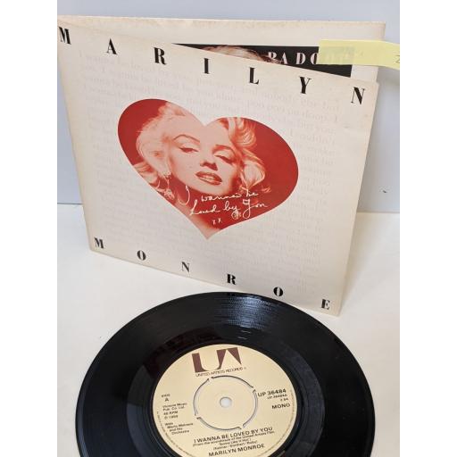 MARILYN MONROE I wanna be loved by you, 7" vinyl EP. UP36484