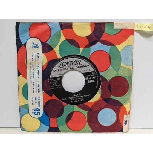 DUANE EDDY The secret seven, Shazam!, 7" vinyl SINGLE. 45HLW9104