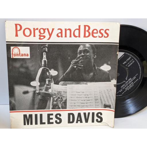 PORGY AND BESS & MILES DAVIS Summertime, There's a boat that's leaving soon for new york, Bess you is my woman now, 7" vinyl SINGLE. TFE17247