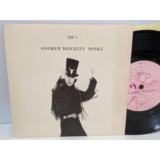 ANDREW RIDGELEY Shake, Hangin', 7" vinyl SINGLE. AJR1