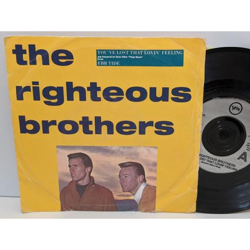 THE RIGHTEOUS BROTHERS You've lost that lovin' feeling, Ebb tide, 7" vinyl SINGLE. PO116