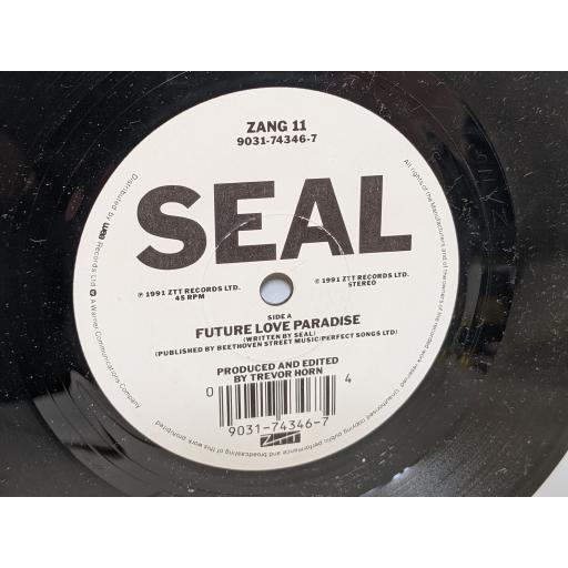 SEAL Future love paradise, A minor groove, Violet, 7" vinyl SINGLE. ZANG11