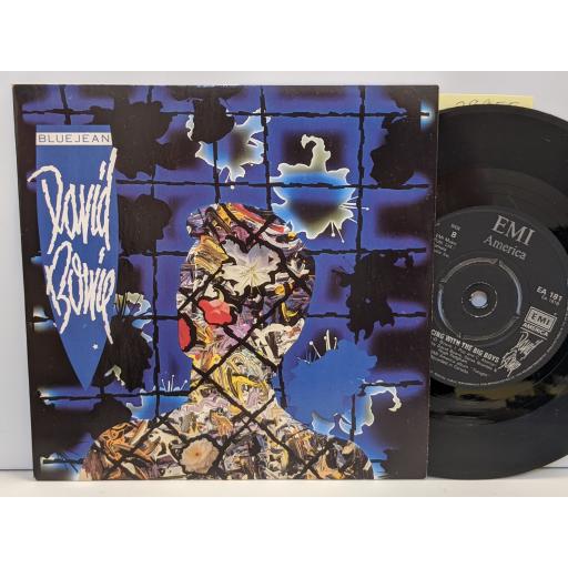 DAVID BOWIE Blue jean, Dancing with the big boys, 7" vinyl SINGLE. EA181