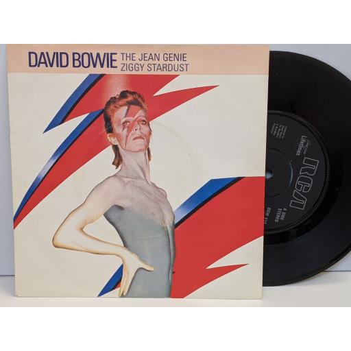 DAVID BOWIE The Jean genie, Ziggy Stardust 7" vinyl SINGLE. BOW515