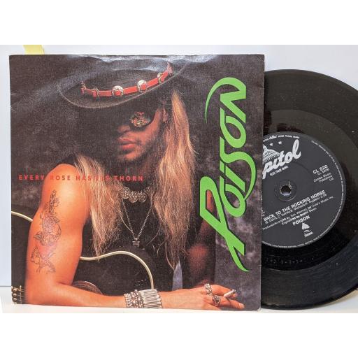 POISON Every rose has its thorn, Back to the rocking horse, 7" vinyl SINGLE. CL520