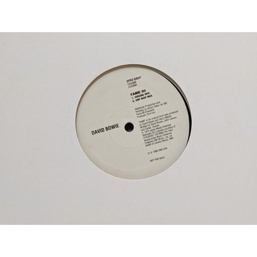 DAVID BOWIE Fame 90 (5x remixes), 12" vinyl LP. SPRO04547