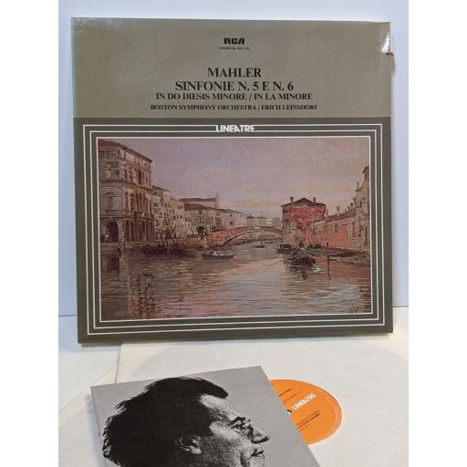 GUSTAV MAHLER Sinfonie n.5 e n.6 in do diesis minore / in la minore, 3x 12" vinyl LP. GL43311
