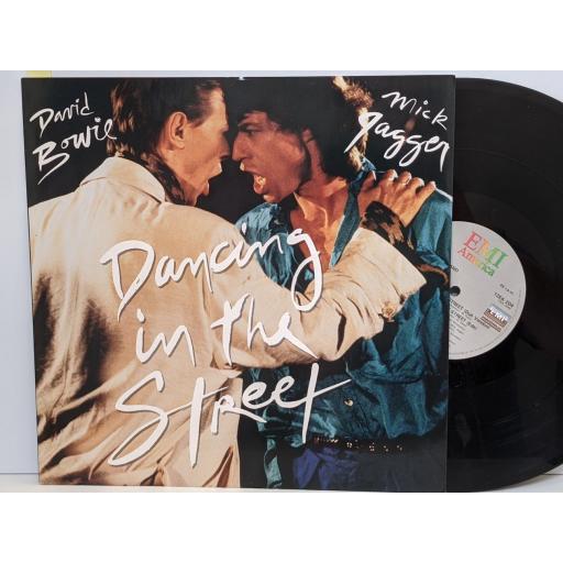 DAVID BOWIE AND MICK JAGGER Dancing in the street (steeve thompson mix), Dancing in the street (dub version), Dancing in the street, 12" vinyl SINGLE. 12EA204