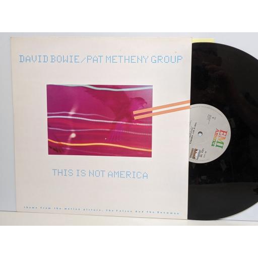 DAVID BOWIE / PAT METHENY GROUP This is not america, (instrumental), 12" vinyl SINGLE. 12EA190