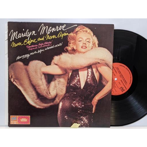 MARYLIN MONROE Never before and never again, 12" vinyl LP. DS15005