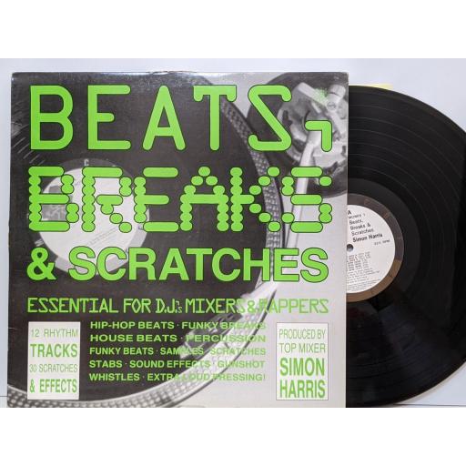 SIMON HARRIS Beats breaks and scratches, 12" vinyl LP. MOMIX1