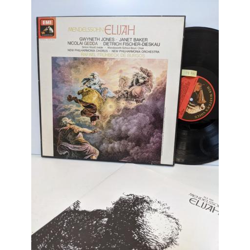 MENDELSSOHN Elijah, 3x 12" vinyl LP. SLS935