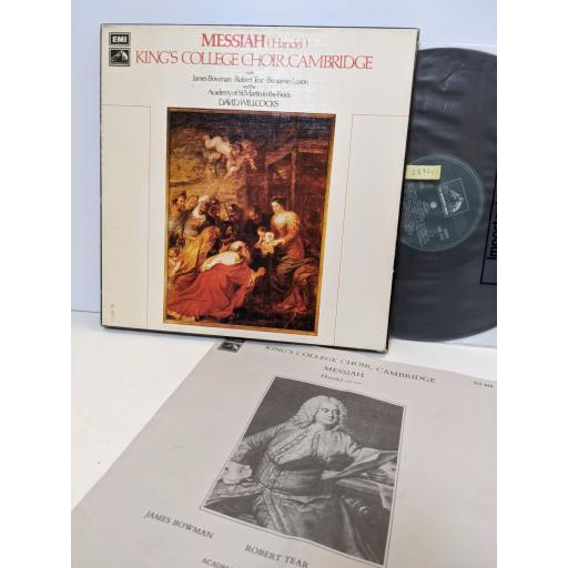 HANDEL & KING'S COLLEGE CHOIR / WILLCOCKS Messiah, 3x 12" vinyl LP. SLS845