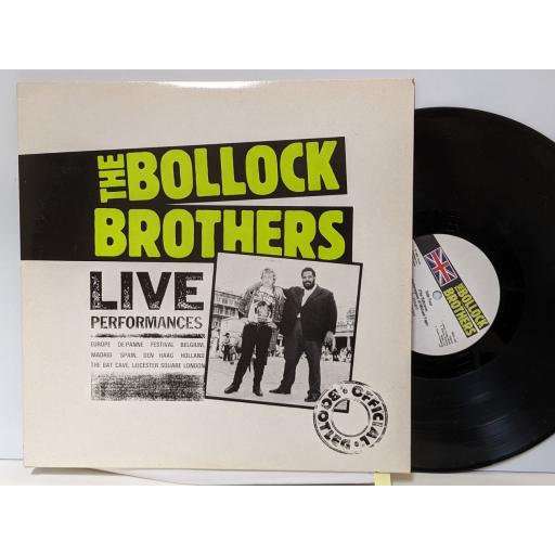 THE BOLLOCK BROTHERS Live performances, 2x 12" vinyl LP. BOLL102