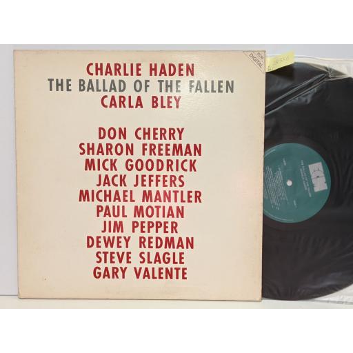 CHARLIE HADEN The ballad of the fallen, 12" vinyl LP. 123794