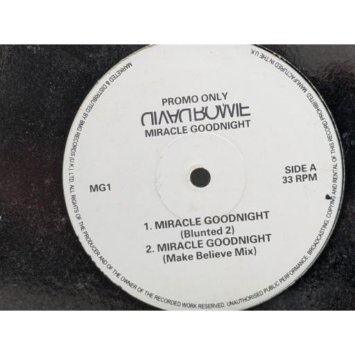 DAVID BOWIE Miracle goodnight (4x remixes), 12" vinyl LP. MG1