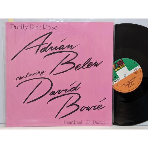ADRIAN BELEW Pretty pink rose, Heart beat, Oh daddy, 12" vinyl SINGLE. A7904