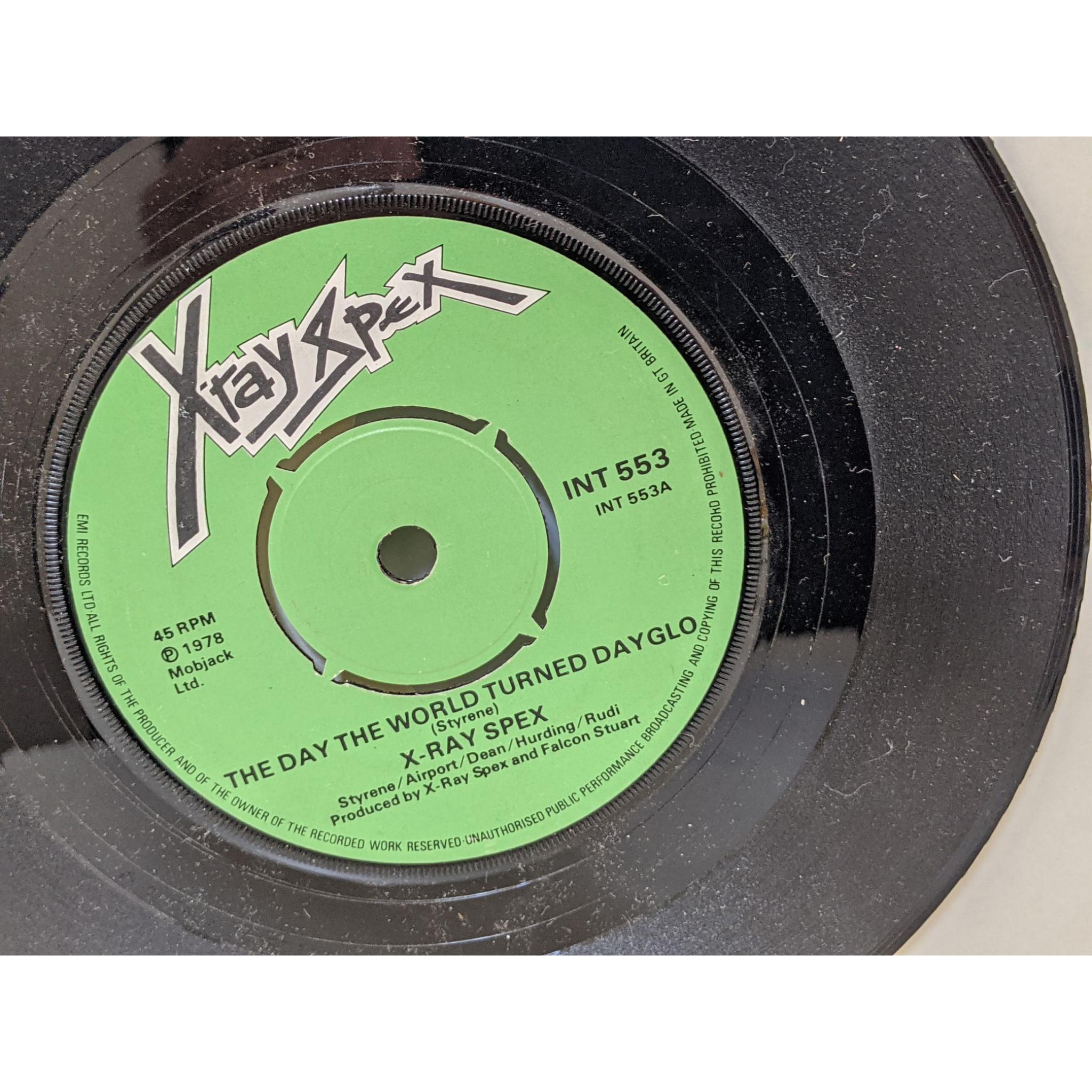 XRAY SPEX The day the world turned dayglo, Ima poseur, 7" vinyl SINGLE