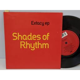 SHADES OF RHYTHM Extacy, Dance to the rhythm, 7" vinyl SINGLE. ZANG24