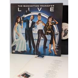 THE MANHATTAN TRANSFER Live, 12" vinyl LP. K50540