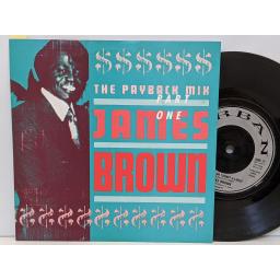 JAMES BROWN The payback mix part one, Give it up or turnit a loose, 7" vinyl SINGLE. URB17