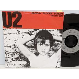 U2 Sunday bloody sunday, Endless deep, 7" vinyl SINGLE. 105330