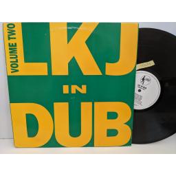 LKJ IN DUB Volume two, 12" vinyl LP. LKJLP009