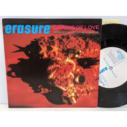 ERASURE Chains of love, Don't suppose, 7" vinyl SINGLE. MUTE83