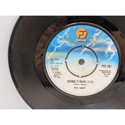 PHIL HURTT Giving it back, Where the love is, 7" vinyl SINGLE. FTC161