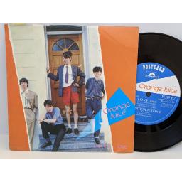 ORANGE JUICE L.o.v.e... love, Intuition told me, 7" vinyl SINGLE. POSP357