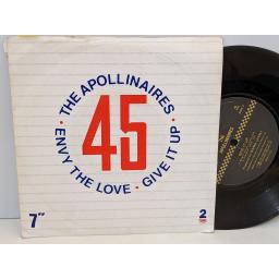 THE APOLLINAIRES Envy the love, Give it up, 7" vinyl SINGLE. CHSTT22
