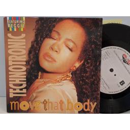 TECHNOTRONIC FEATURING REGGIE Move that body, 7" vinyl SINGLE. 6568377